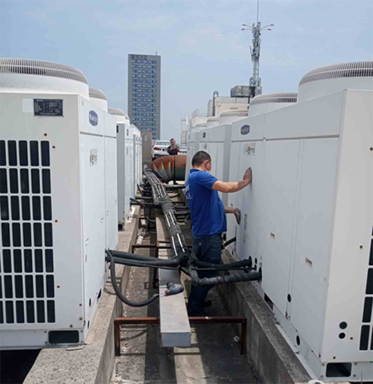 高平中央空调制热和不制冷系统维修方法